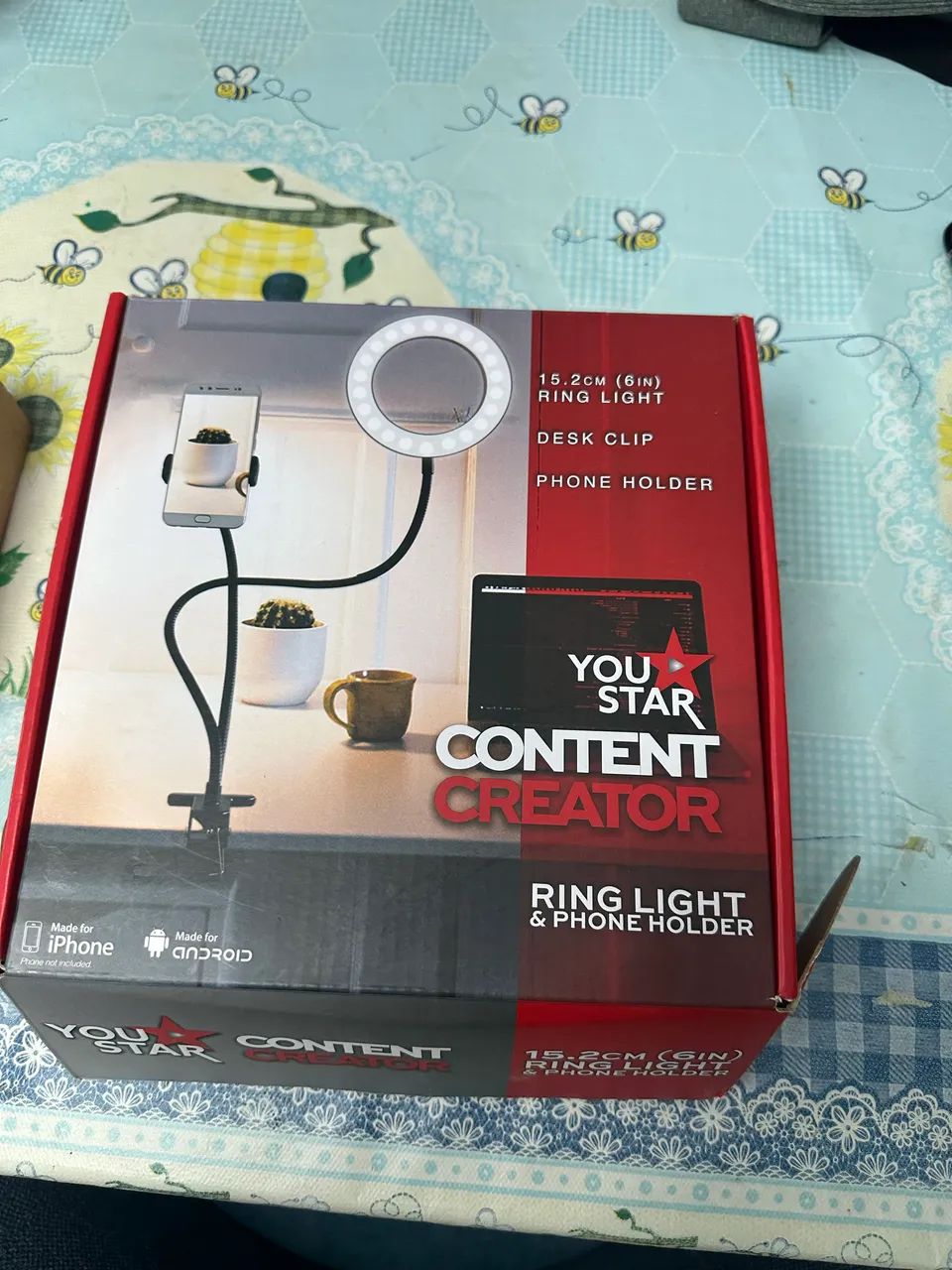 Ring Light 6? + Suporte para Celular ?