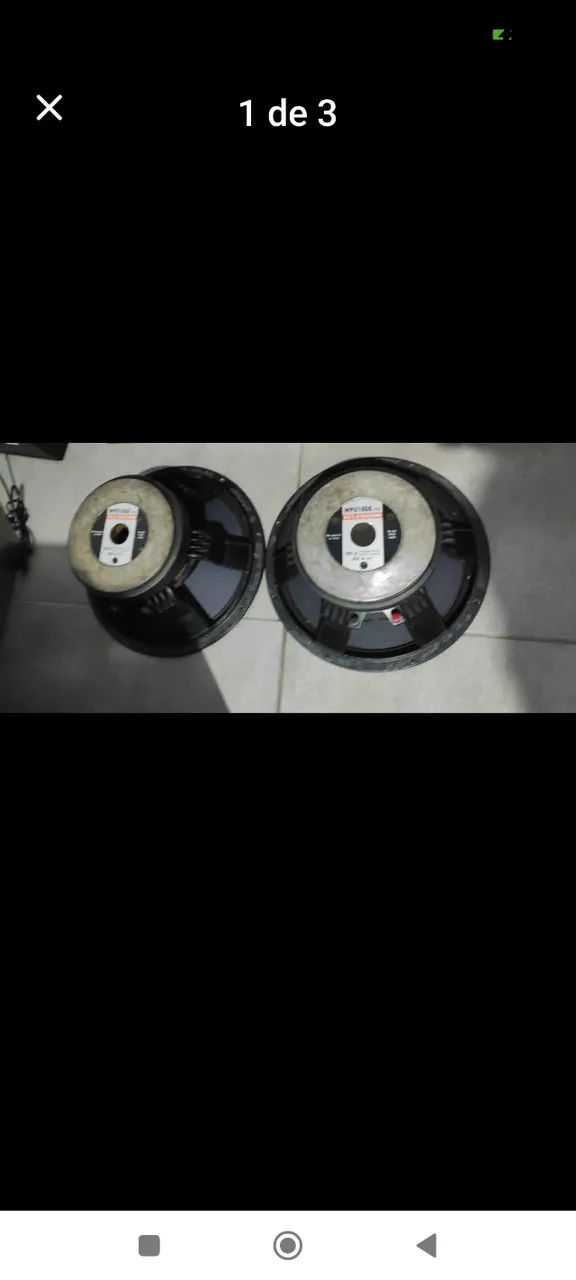 Wpu 15 Alto falantes Pol selenium Jbl 8 ohms 450w rms par