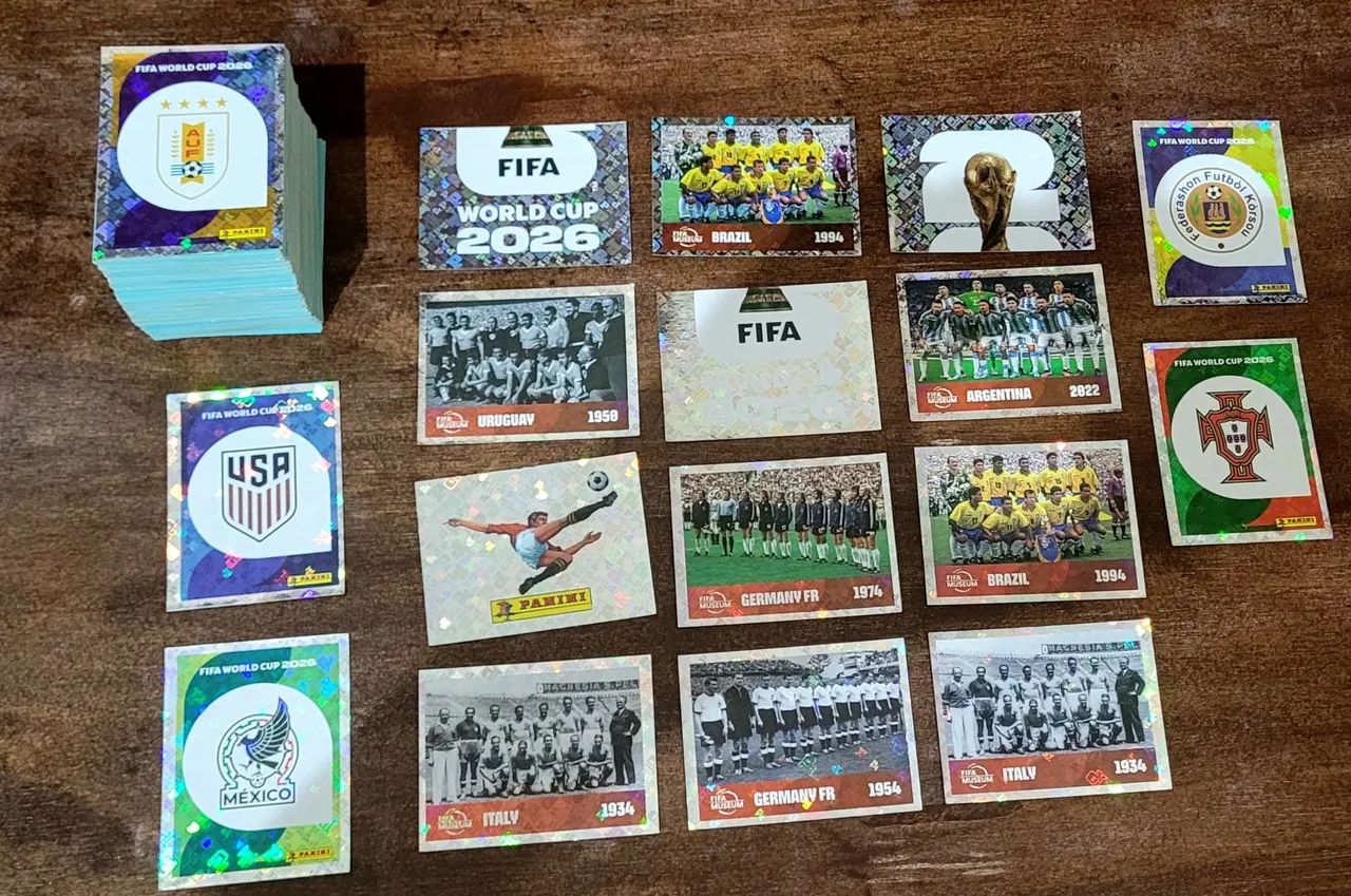 Lote de figurinhas copa 2026