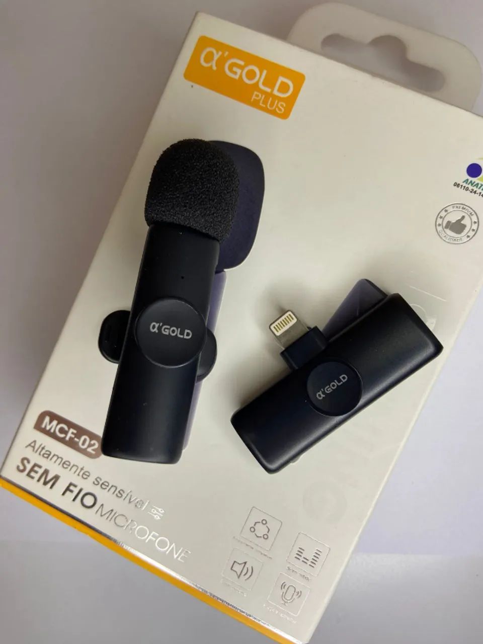 MICROFONE LAPELA TIPO C MCF-02 A? Gold an3