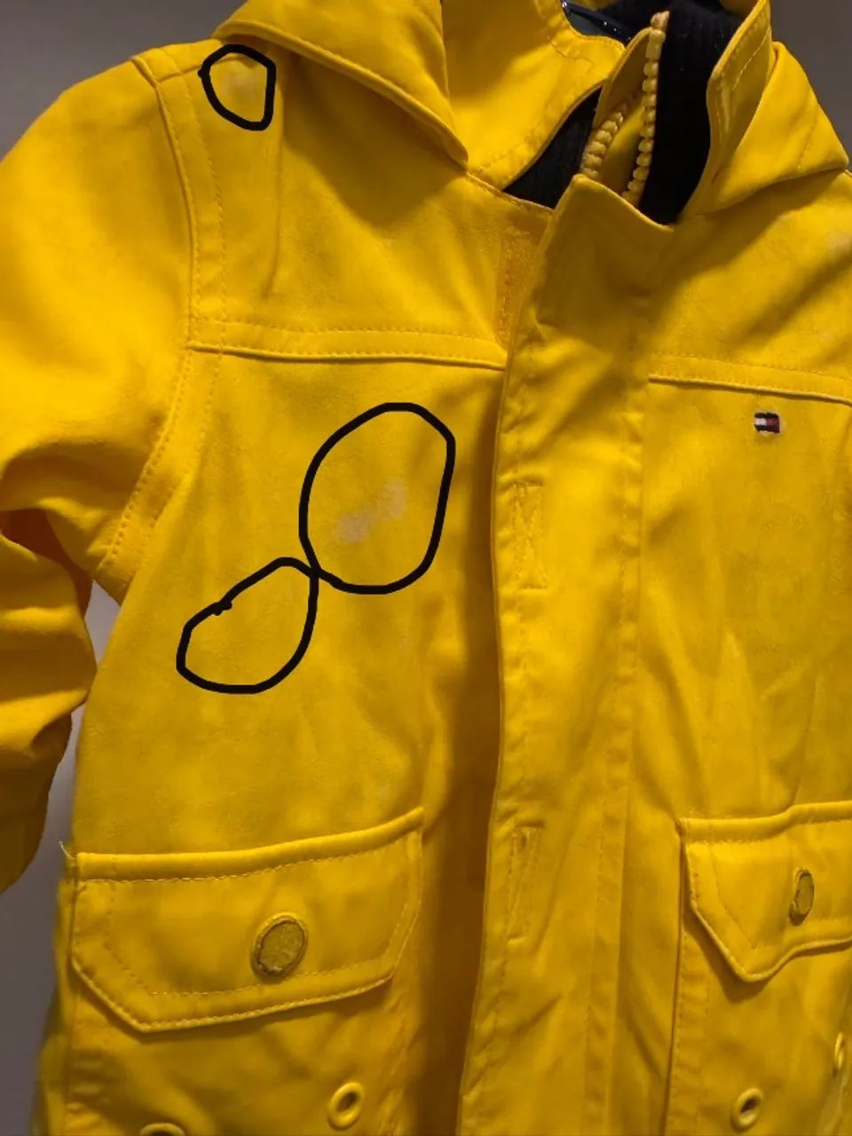 Jaqueta amarela Tommy Hilfiger usada bebê  - Foto 2