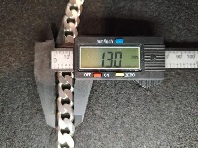Pulseira Prata 925 (13mm) - 47 gramas - Foto 4
