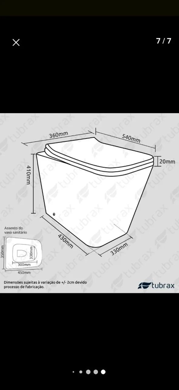 Vaso Sanitário Tubrax - Foto 2