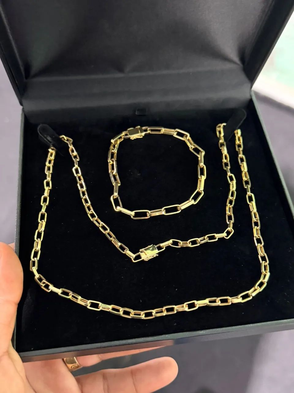 Conjunto ouro 18k 