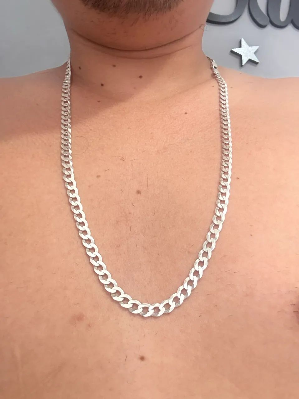 Cordão de Prata 925 Escama de Peixe!