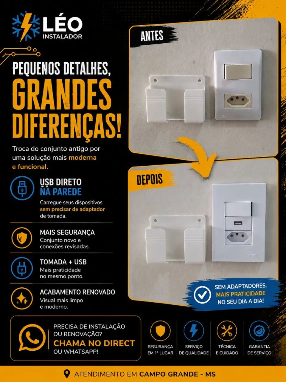 ELETRICISTA RESIDENCIAL - CAMPO GRANDE/MS - Foto 2