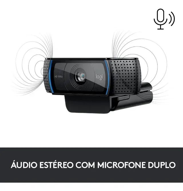 WEBCAM LOGITECH C920E - FULL HD ORIGINAL (3und) - Foto 3