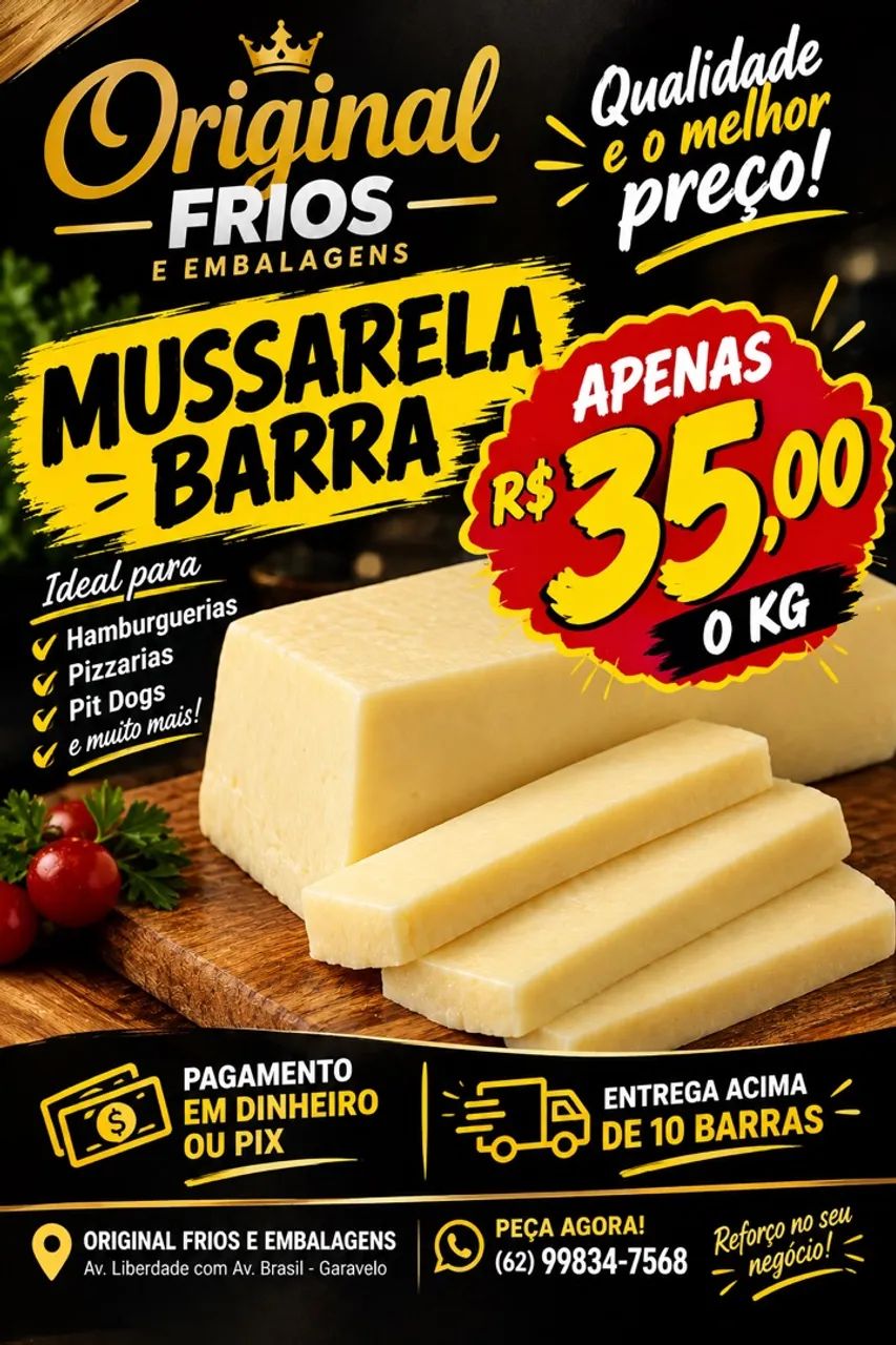 Mussarela barra