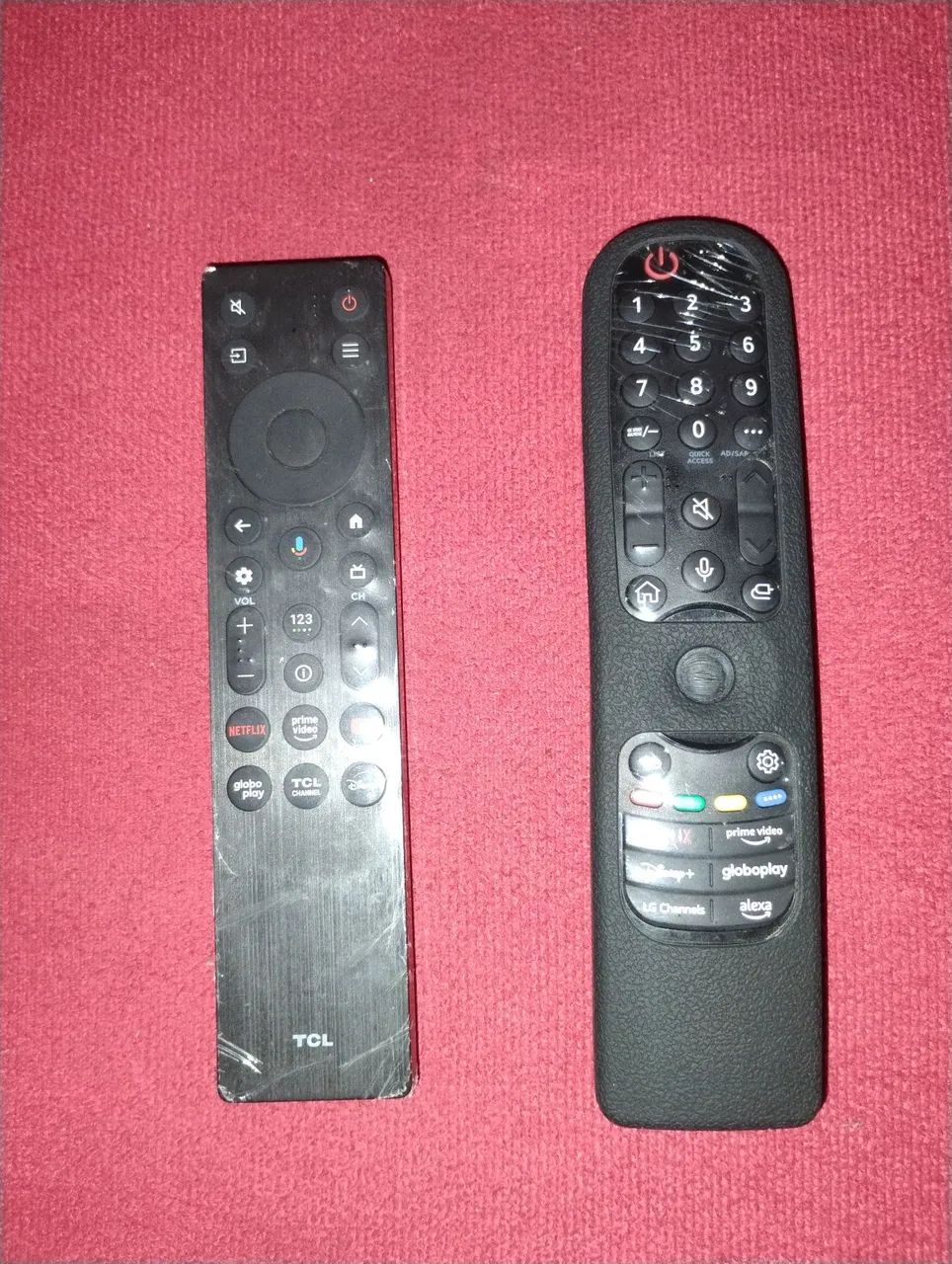 Controle tv Smart 4 k LG 70 polegadas / controle Tcl qled 65 polegadas 