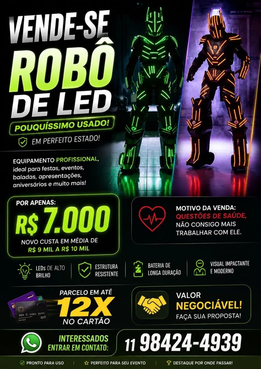 Robô led - Foto 2
