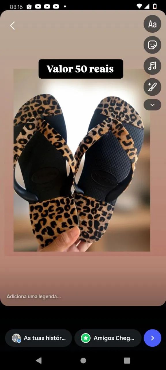 Vendo havaianas customizadas ? - Foto 4