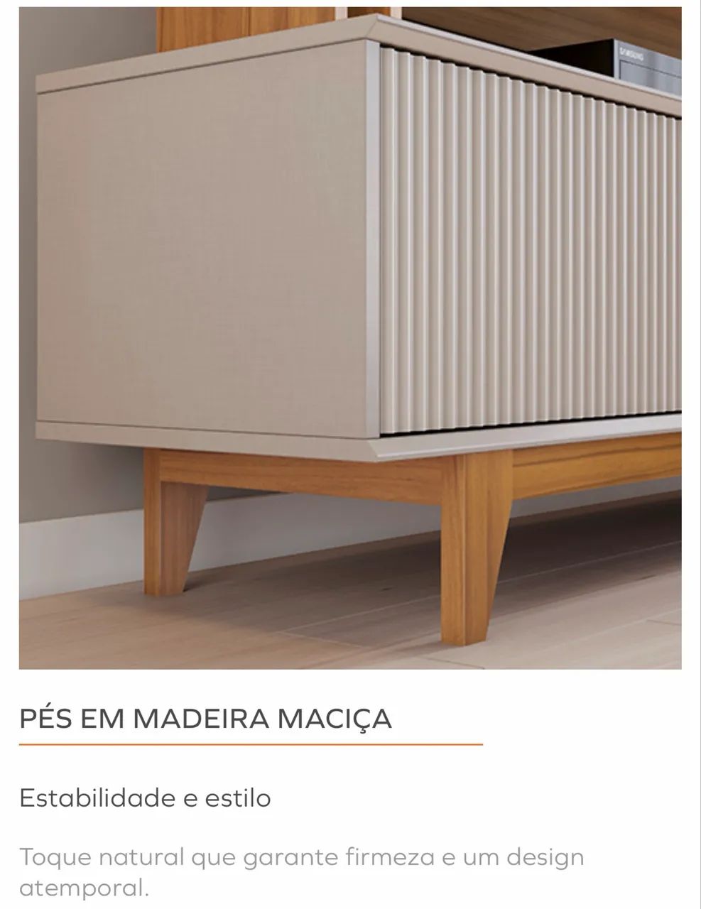 Rack Para TVs Até 75 Polegadas 100% MDF Novo Montagem Grátis Aceitamos Cartão  - Foto 4