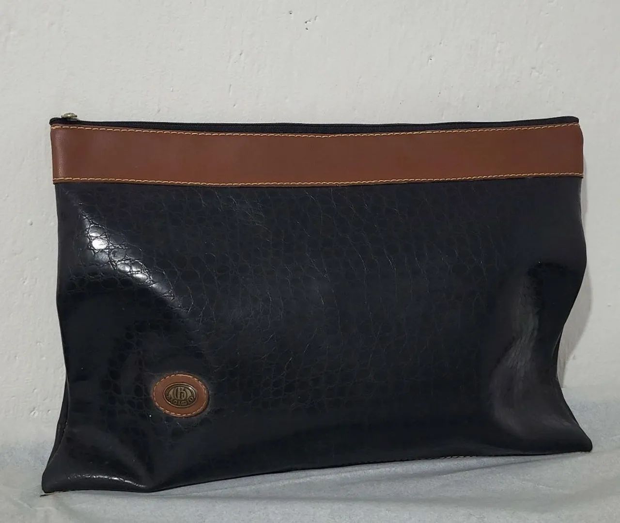 Bolsa da Bagaggio Preta em couro legítimo, bonita, original, sofisticada.  - Foto 3