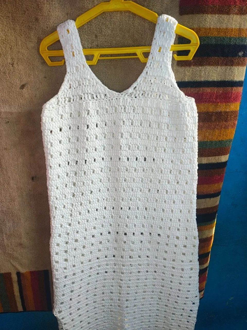 Vestido de Crochê Branco - Foto 2