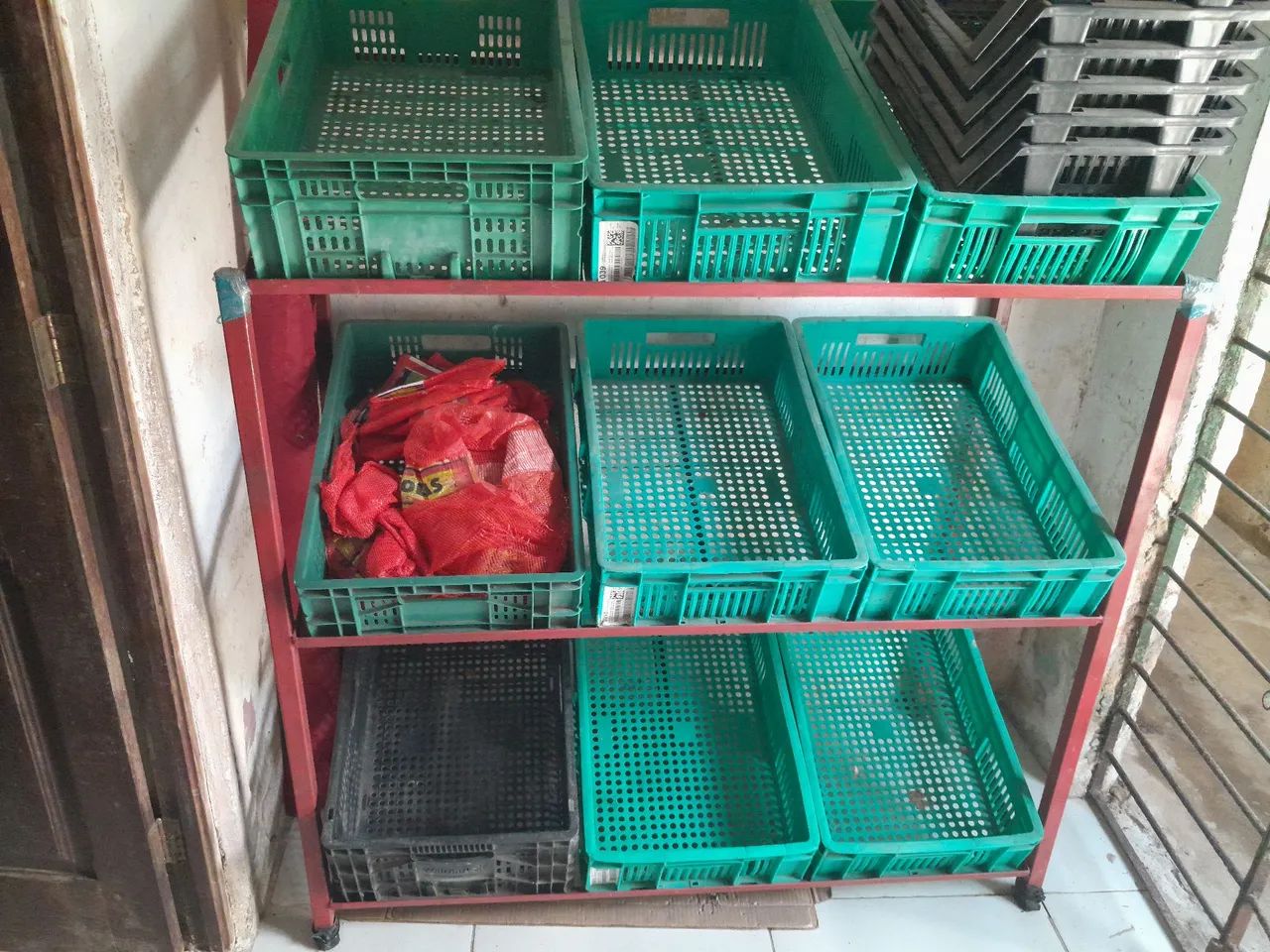 Expositor de frutas e verduras