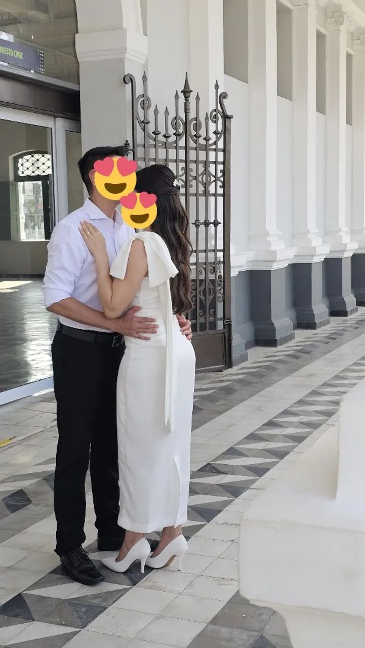 Vestido midi branco tamanho 36/38 - Foto 4