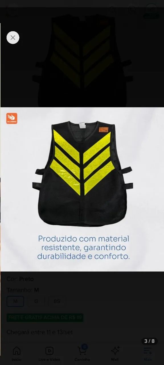 COLETE REFLETIVO MOTOBOY  - Foto 3