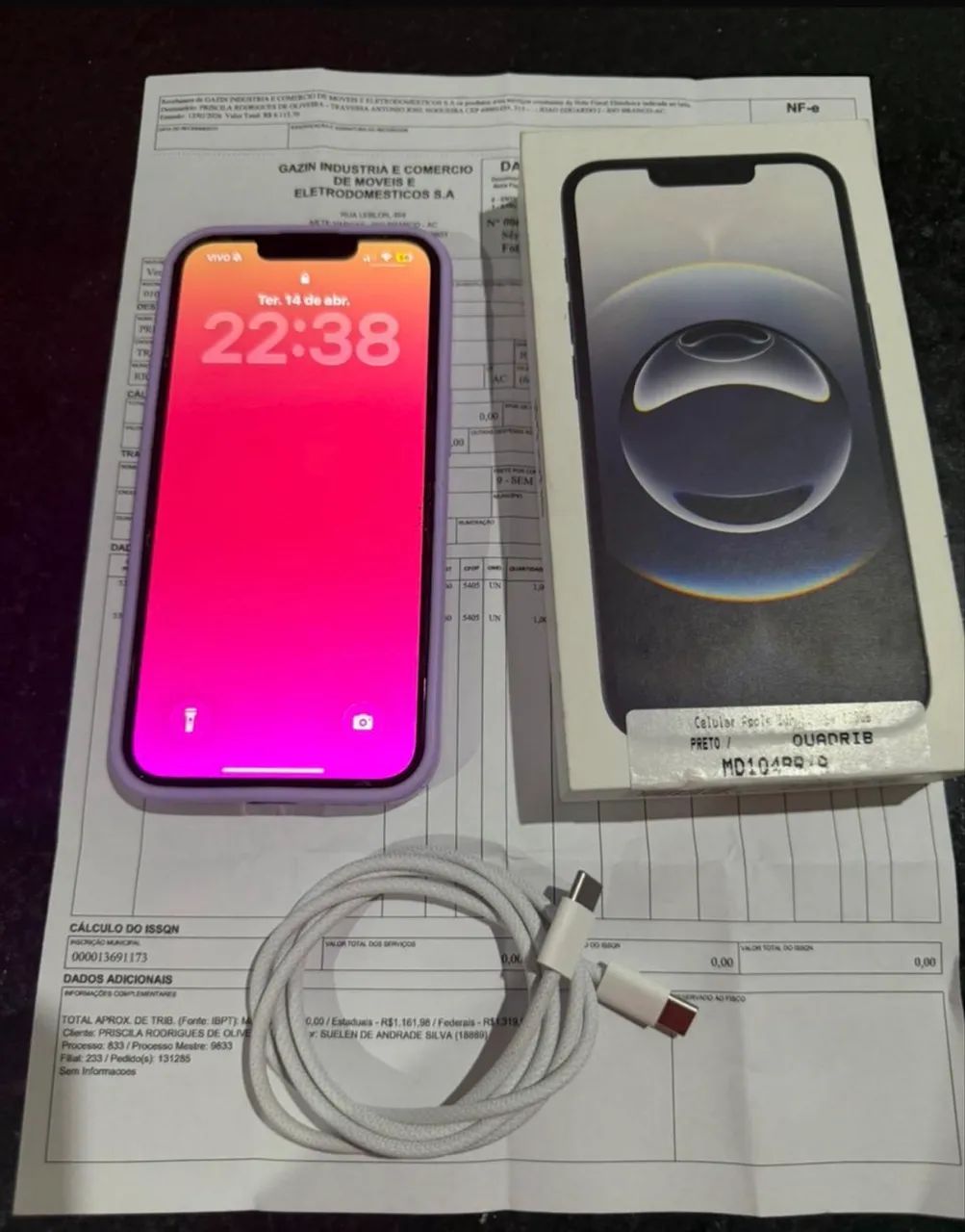 Vendo ou Troco iPhone 16e zero 128gb completo  - Foto 2