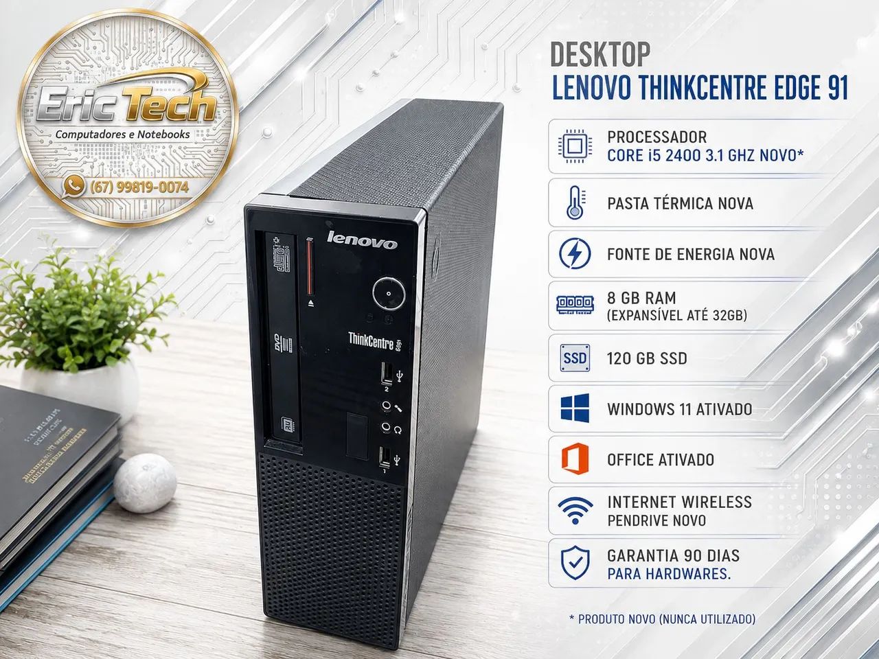 Desktop Lenovo Thinkcentre Core i5 com SSD 