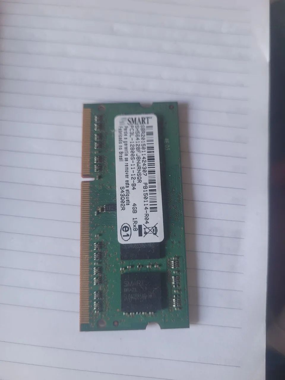 Memoria ram notebook 4gb ddr3 pc3l