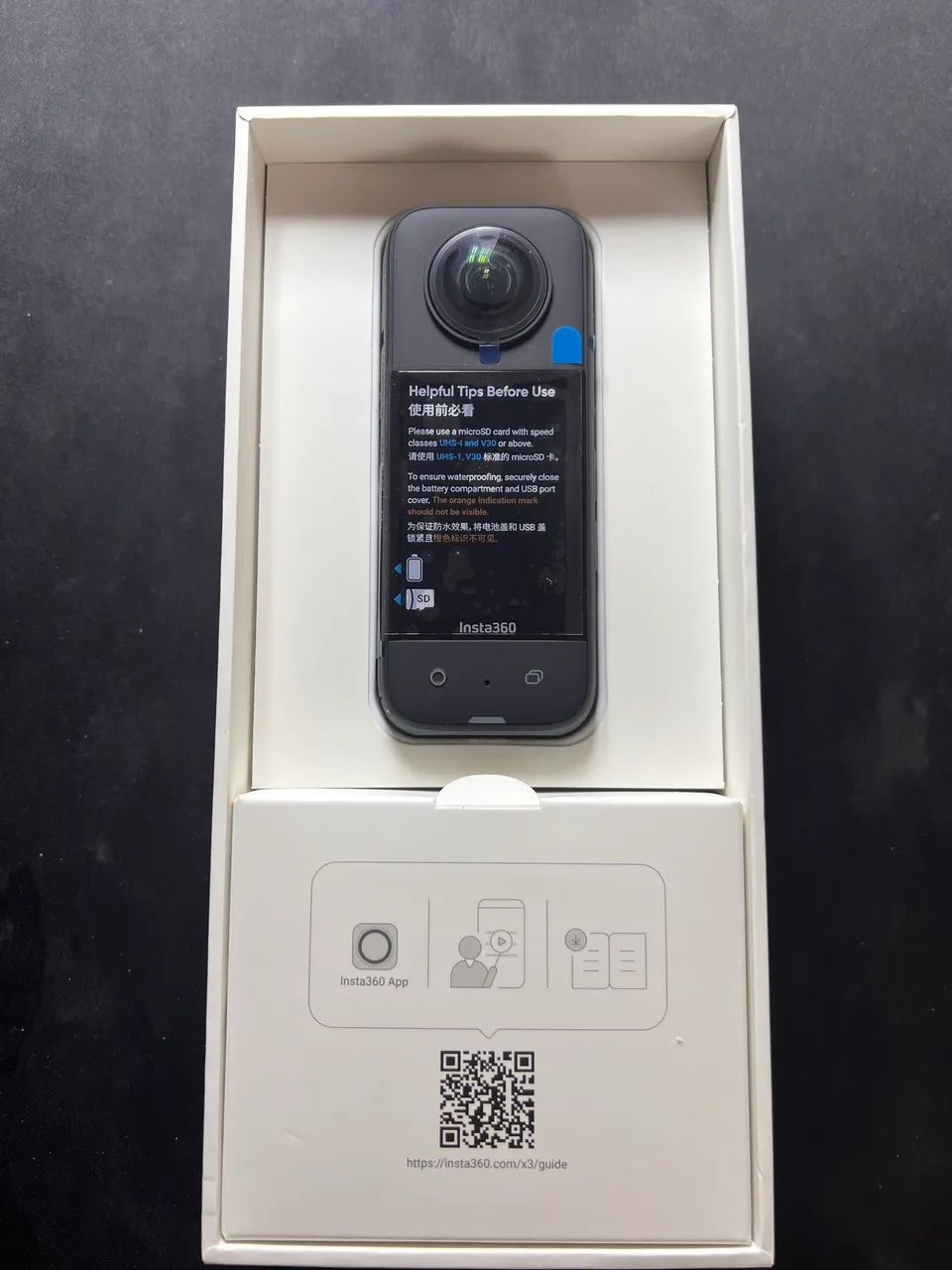 Câmera de ação 5.7K Insta360 X3 nova - Foto 4