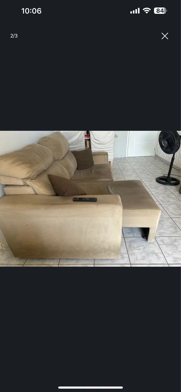 Sofa retrátil reclinável 