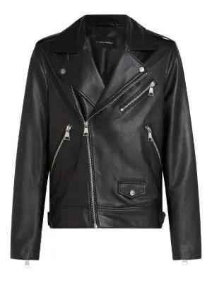 Jaqueta de Couro biker Masculina original  - Foto 2