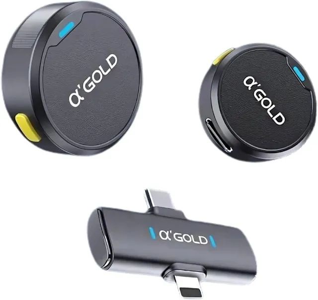Microfone Lapela Sem Fio Magnético para Iphone e Android Mcf-38a *novo* - Foto 2