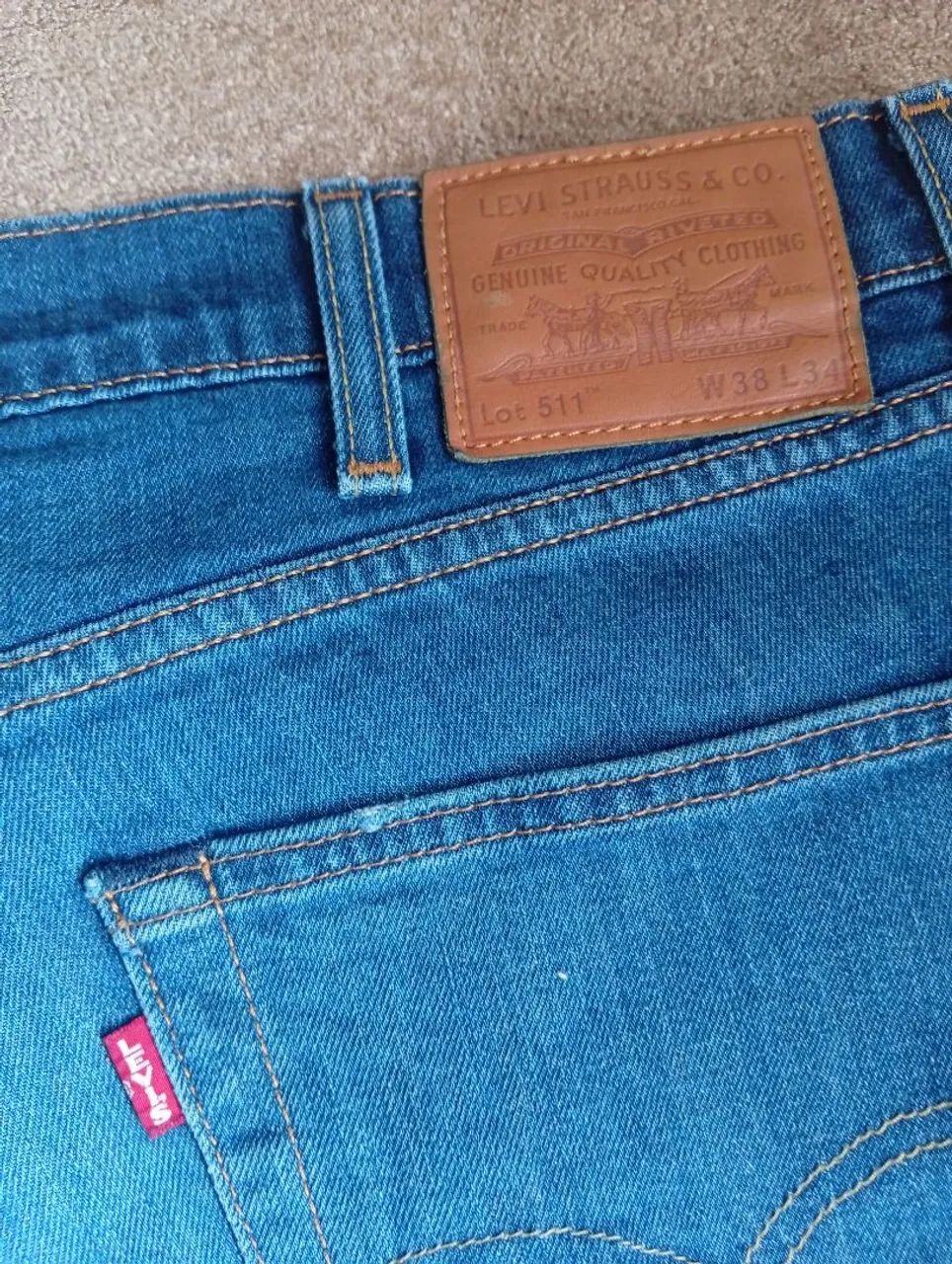 Calça Levi's plus size masculina 46 - Foto 4