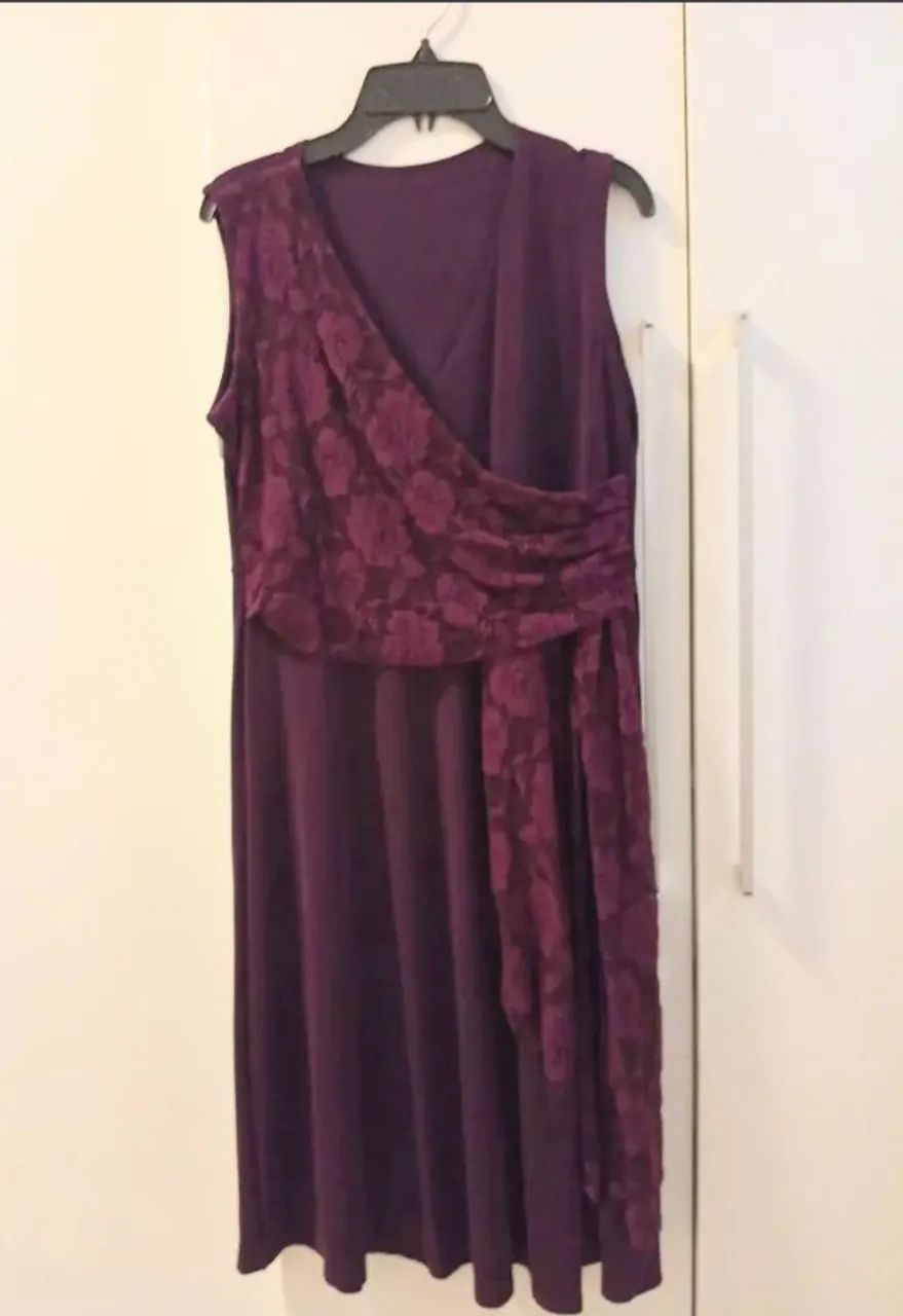 Vestido Roxo Festa Tam M - Foto 4