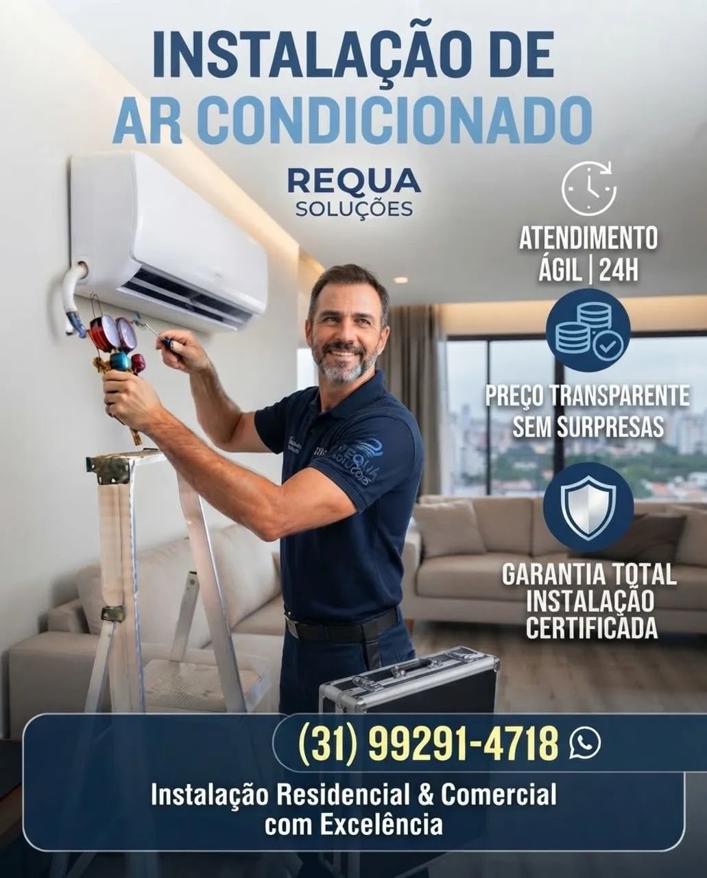 Instalação ar condicionado
