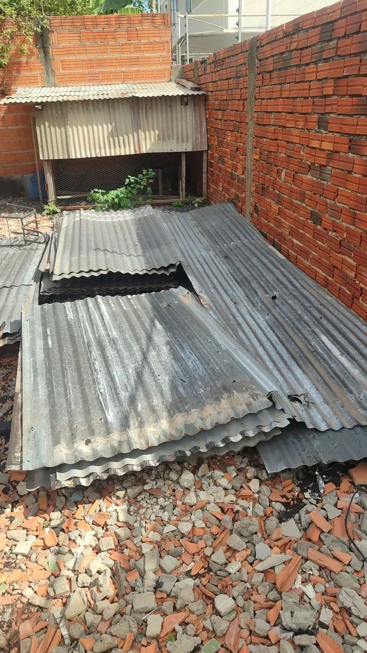 Telhas de zinco