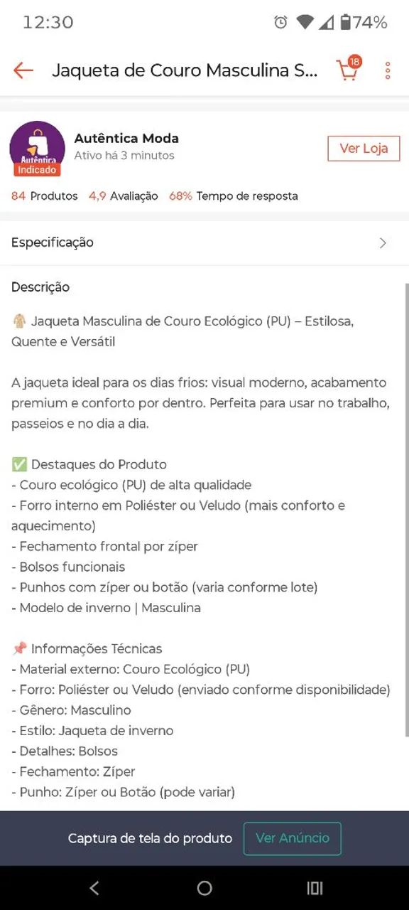Jaqueta de Couro Slin - Foto 5