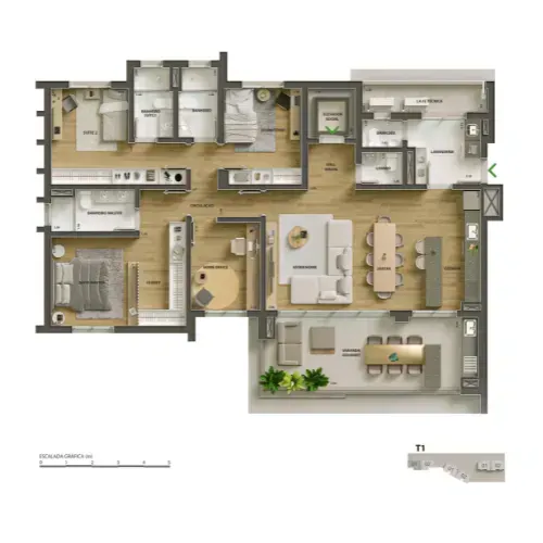 PLANTA 157m²