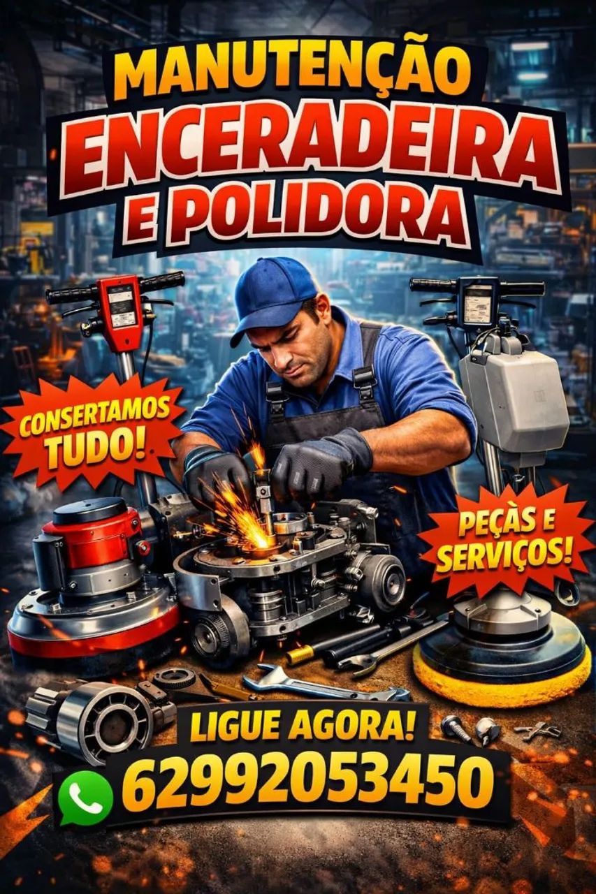 Manutenção de enceradeira e polidora 