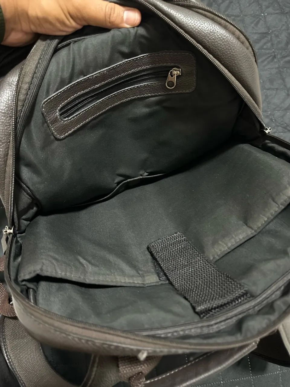Mochila de couro swissewin - Foto 4