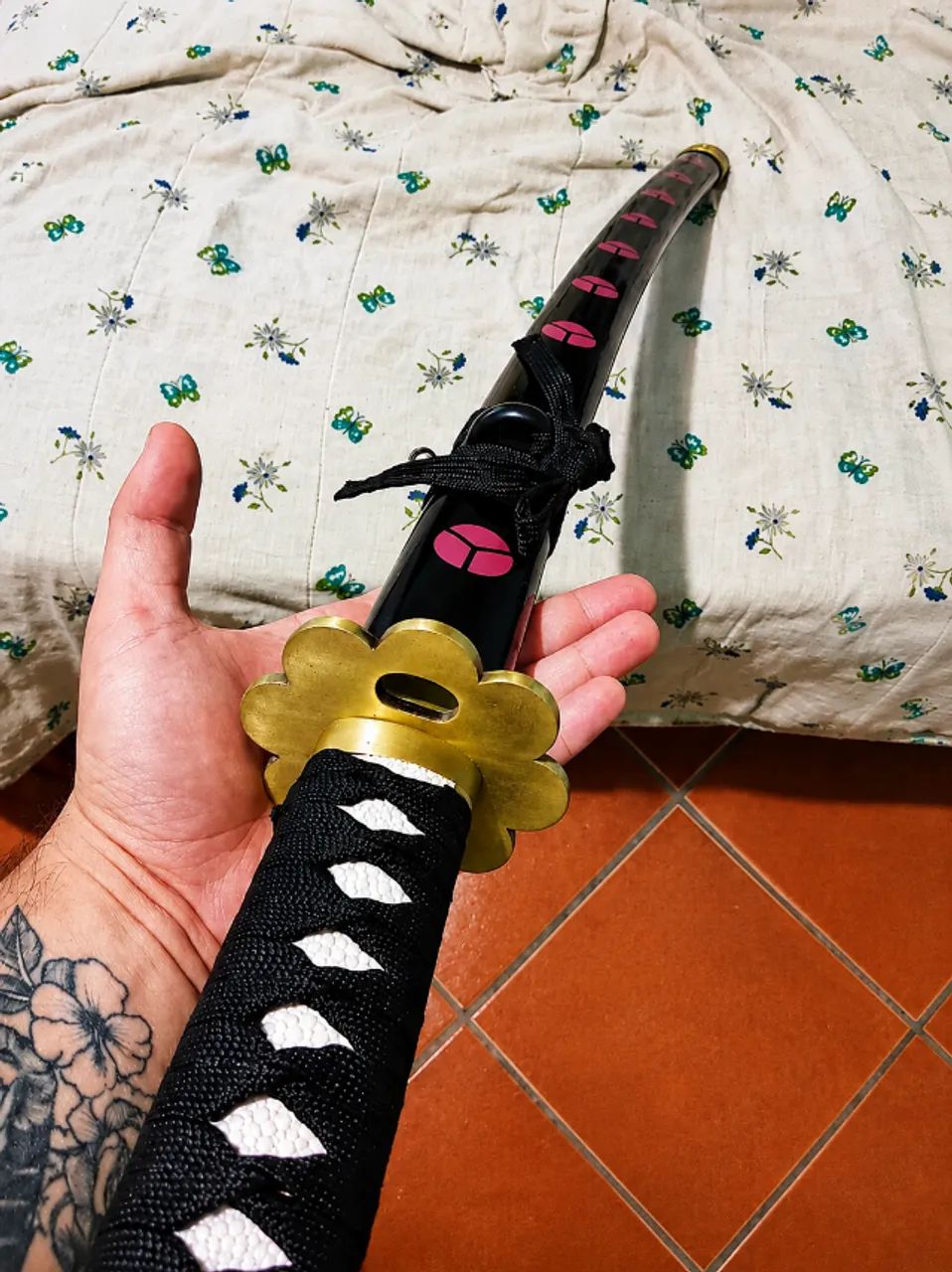 Katana Zoro - Cosplay + Suporte para Parede.