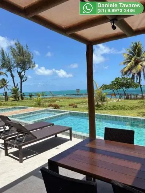 FLAT MOBILIADO FRENTE MAR EM TAMANDARÉ - Foto 2