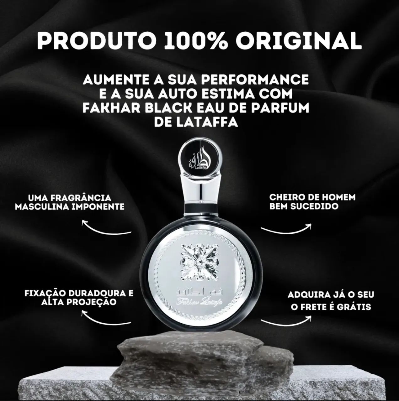 Perfumea arabe Lataffa black 100 ML  - Foto 5