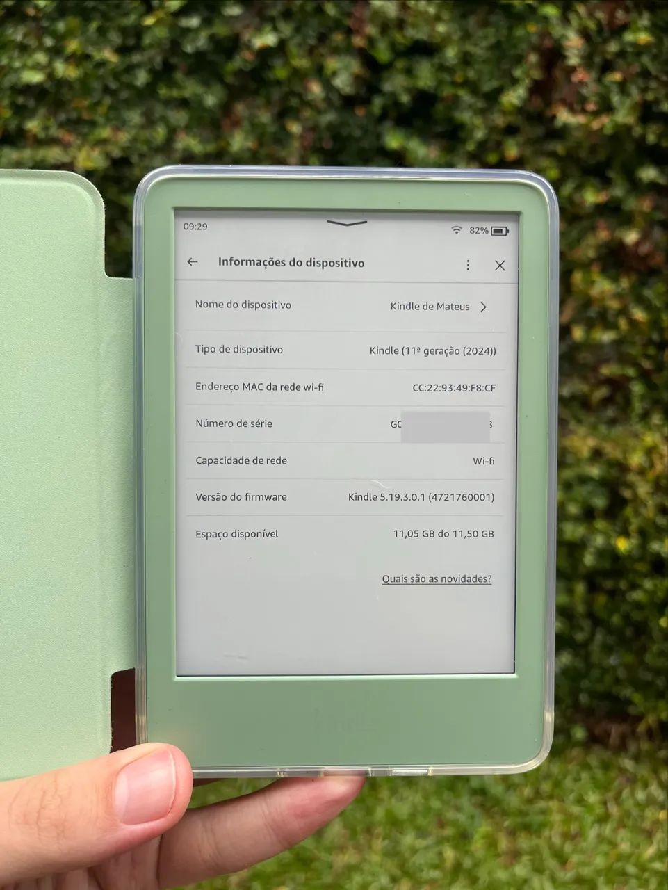 Kindle　第11世代　抹茶色 Kindle 16 GB (Geração mais recente) - Leve e compacto, com tela