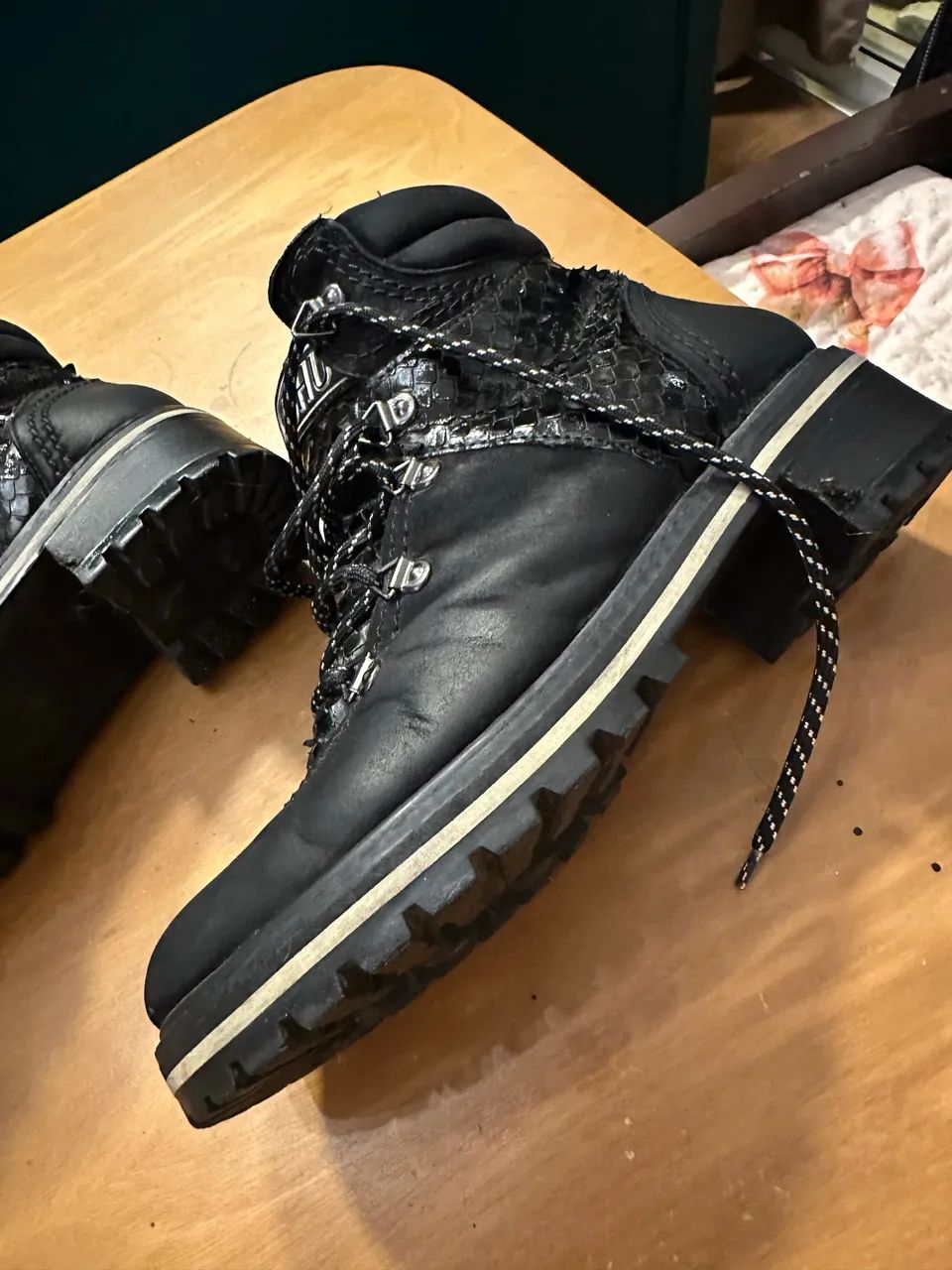 Coturno bota Schutz preto 37 - Foto 4