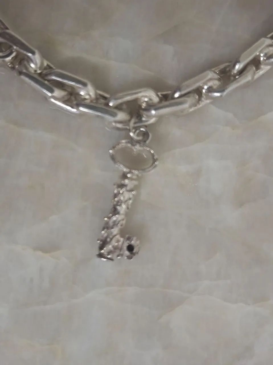 Bracelet em Prata 950, com Pingentes - Foto 3