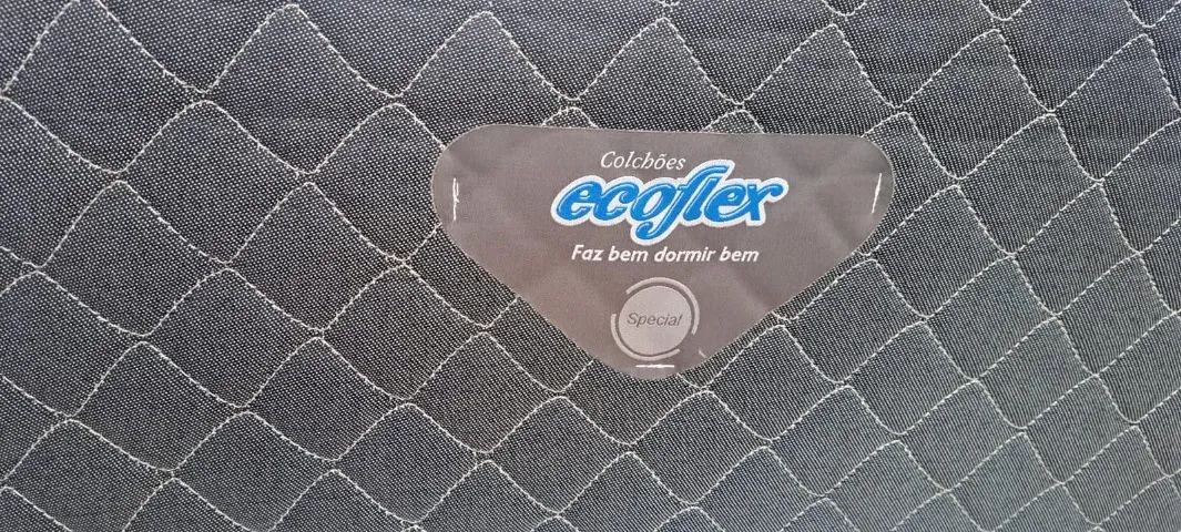 Cama Box Casal Ecoflex + Colchão | Excelente estado - Foto 2