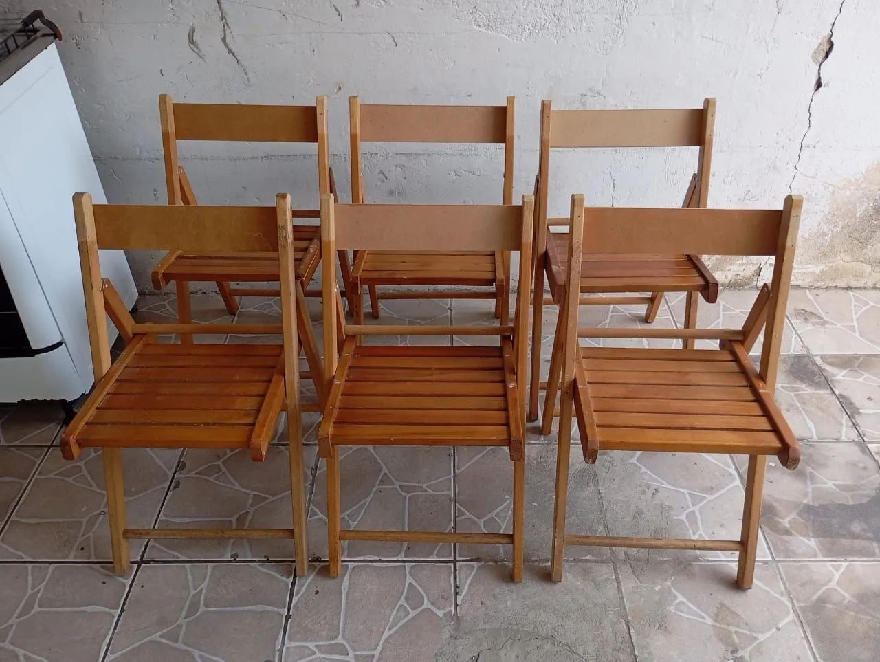 3 cadeiras desmontável 
