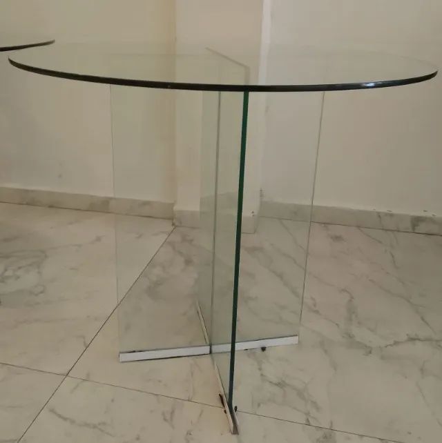 Mesa de vidro com 90 cm de diâmetro - Foto 2