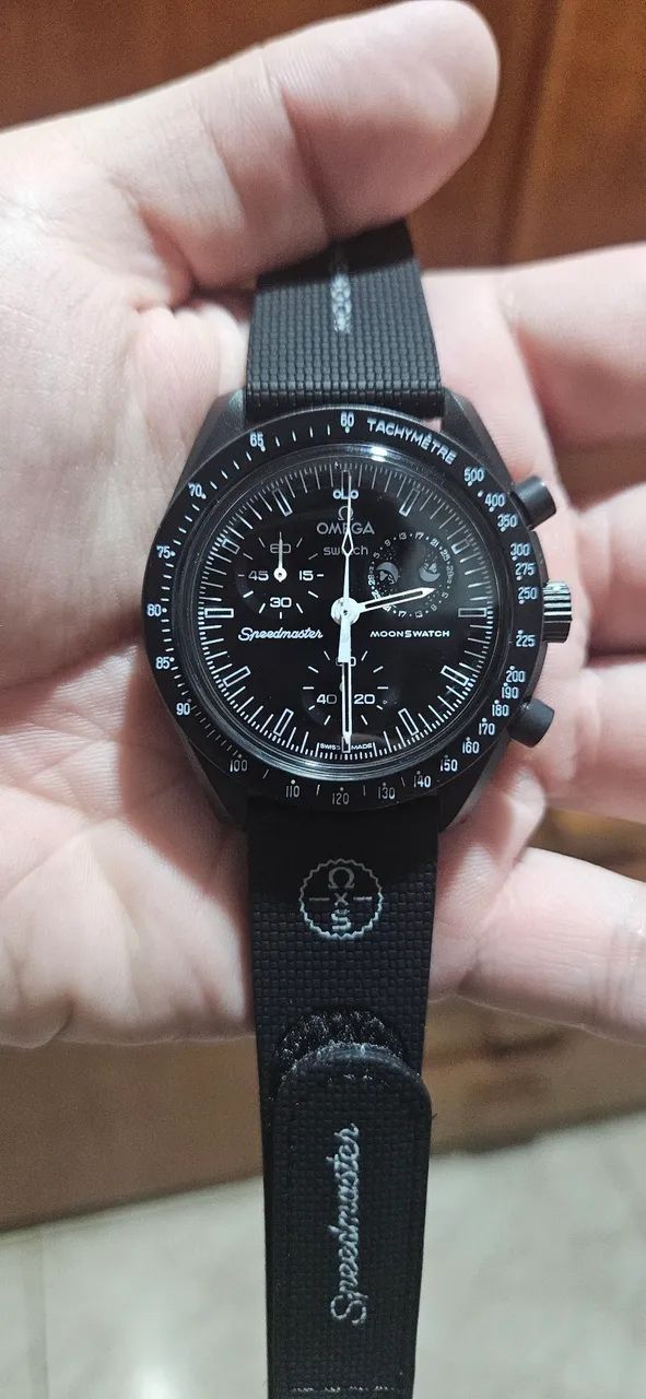 Relógio Omega x Swatch Moonswatch - Pulseira Nova - Foto 5