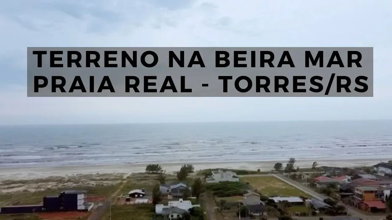 Terreno Beira Mar  Praia Real Escriturado parcelado