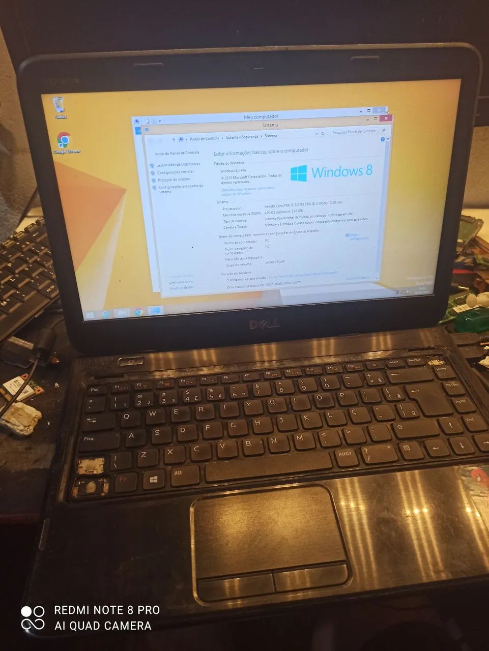 Notebook core i5 para peças ou usar assim  - Foto 2