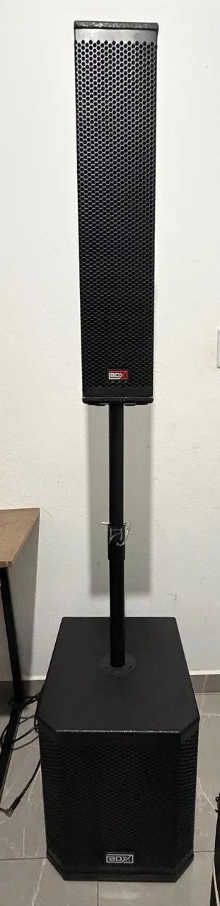 Kit Som Completo Para Barzinho, Voz e Violão - Caixa Torre, Mesa e Microfones