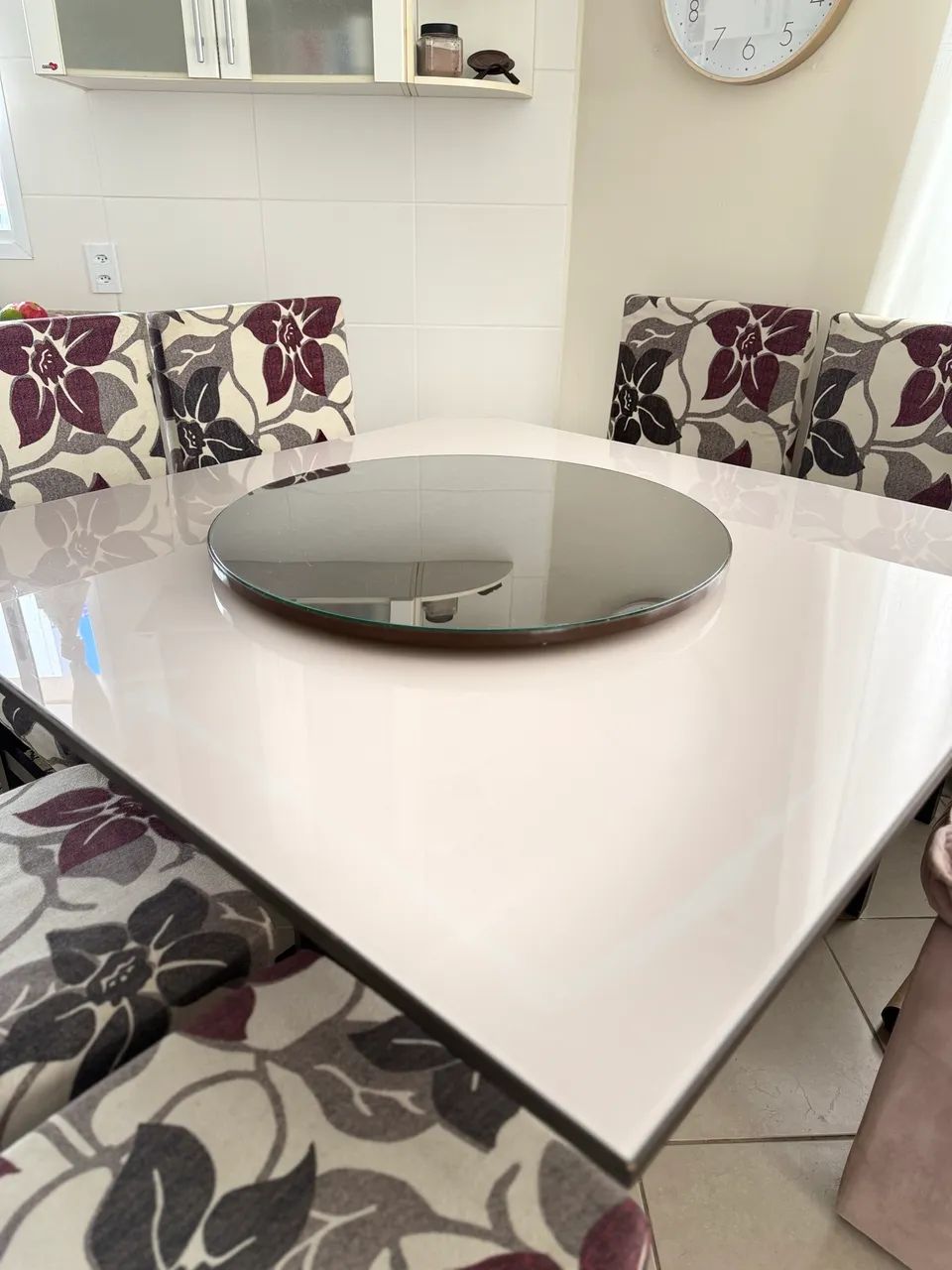 Mesa de jantar giratória 6 lugares  - Foto 5